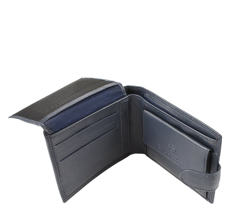 Portofel casual, barbati, SERGIO TACCHINI, 50080 bleumarin, piele naturala